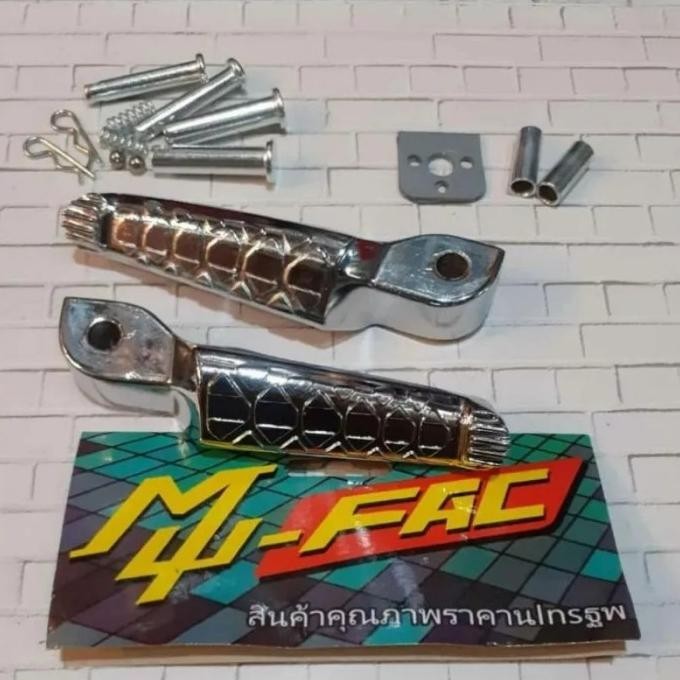 Jual Terbaik Step Mufac Chrome Thailand Mufac Injak Belakang Motor