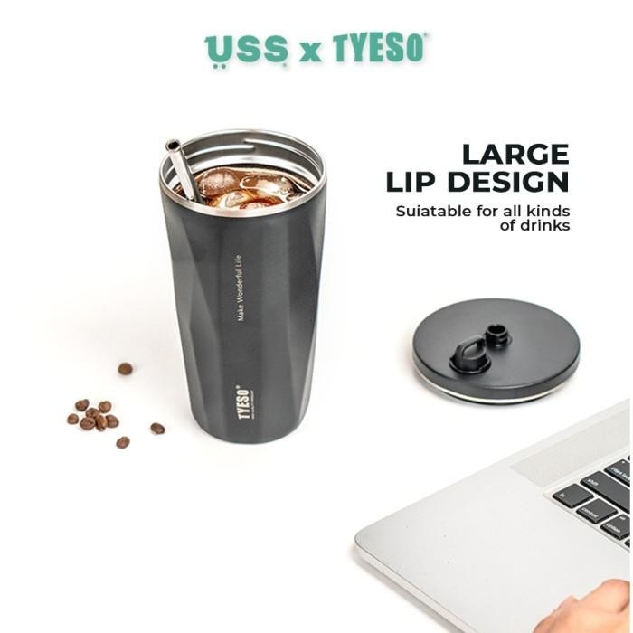 Jual USS X TYESO TUMBLER GELAS KOPI AESTHETIC 600 ML ORIGINAL RESMI