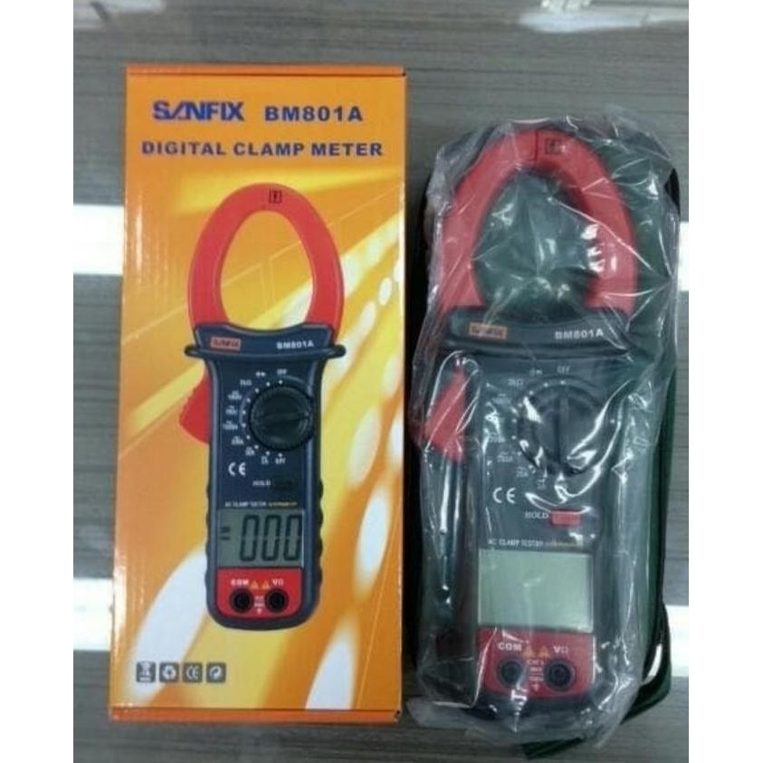 Jual Tang Ampere Digital Clamp Meter 1000A Bm801A Sanfix New Stock