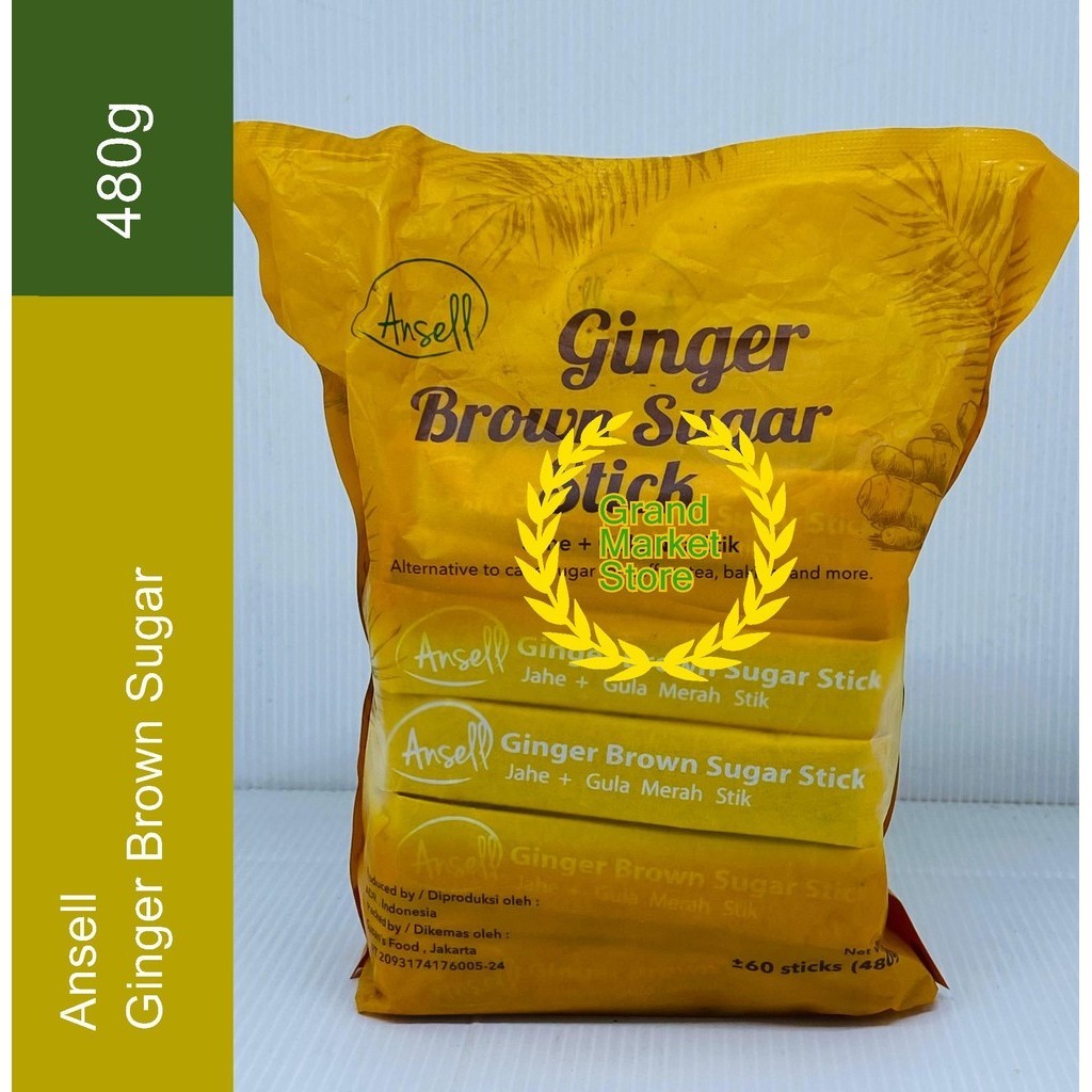 Jual Ansell Ginger Brown Sugar Jahe Gula Merah Bubuk Nira Kelapa