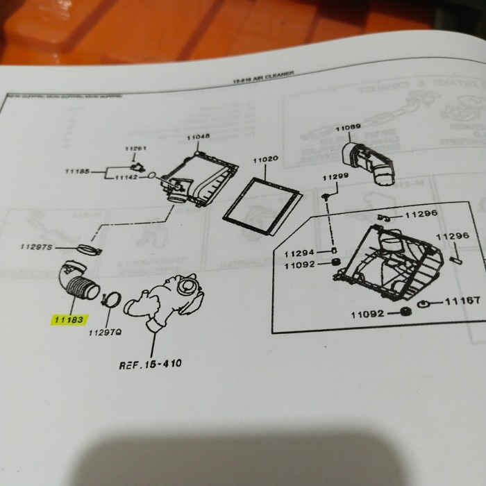 Jual Selang Hawa Duct Air Cleaner Mitsubishi All New Pajero Sport