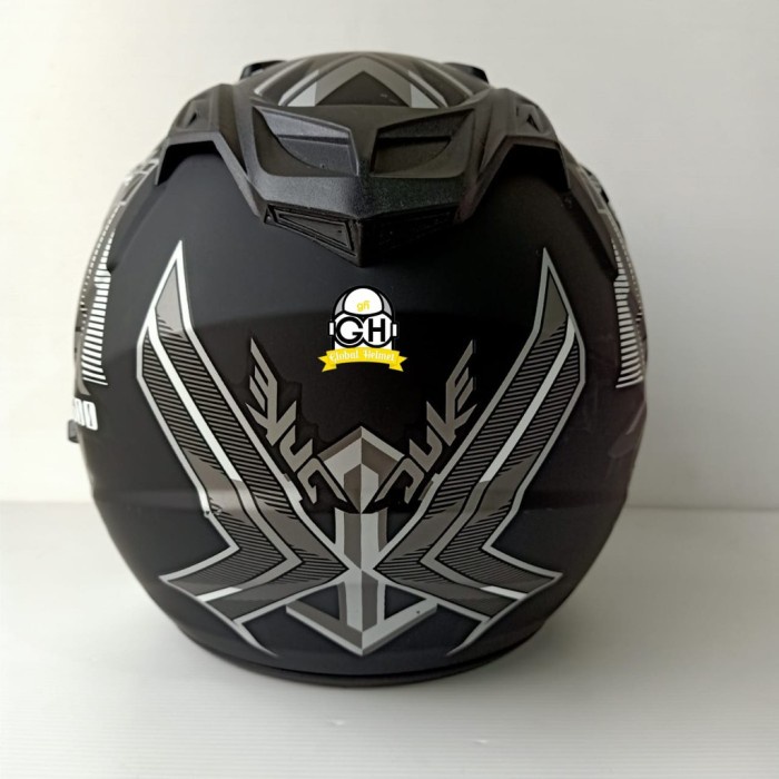 Jual Helm Sni Bxp Original Kaca Double Visor Duke Hitam Abu Doff