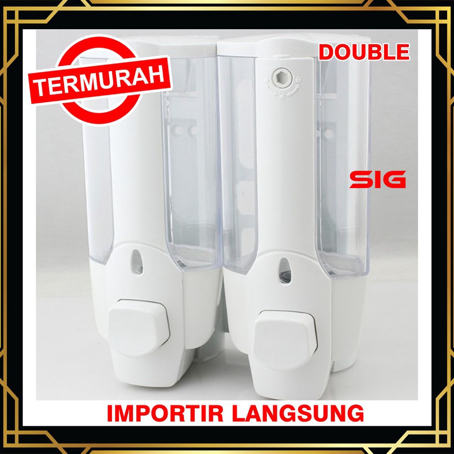 Jual Model Terkini Dispenser Sabun Cair Double With Key Lock Tempat