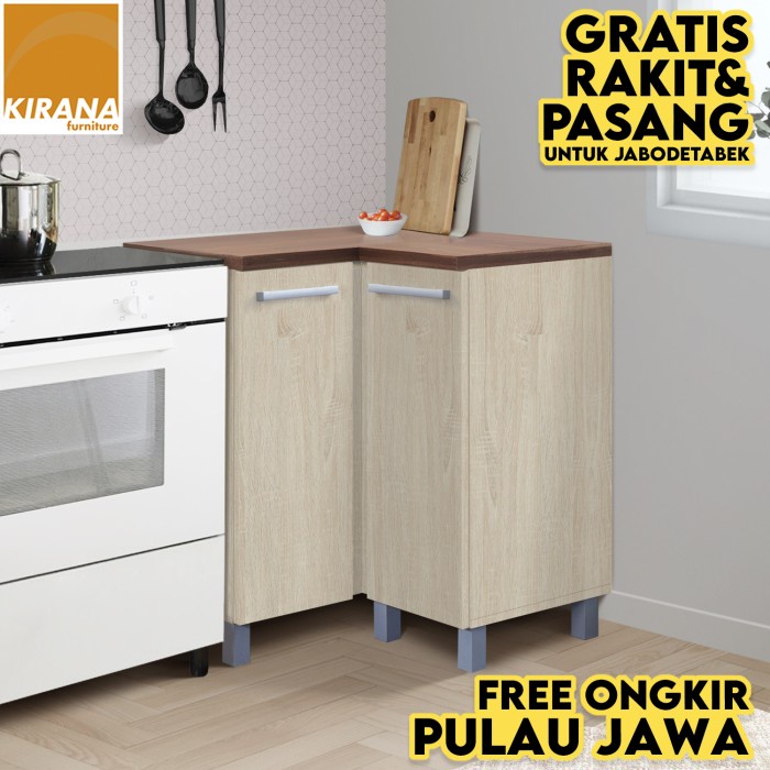 Jual Kirana Kitchen Set Denver Lemari Kabinet Dapur Rak Bawah 2 Pintu