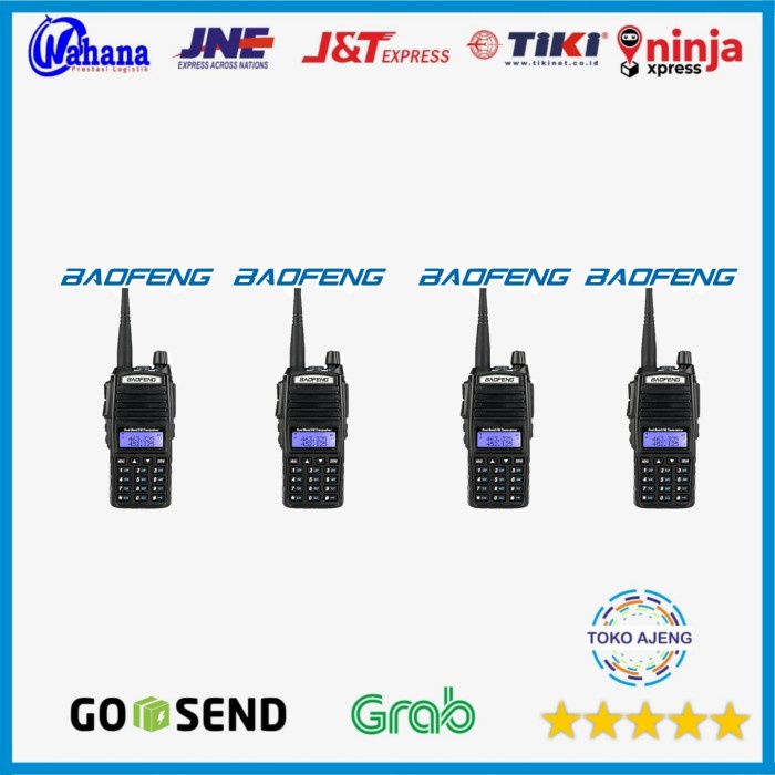 Jual Paket 4 Unit Radio Komunikasi HT Baofeng Uv 82 Dual Band Oroginal