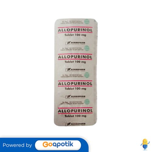 Jual Allopurinol Bernofarm Mg Strip Tablet Shopee Indonesia