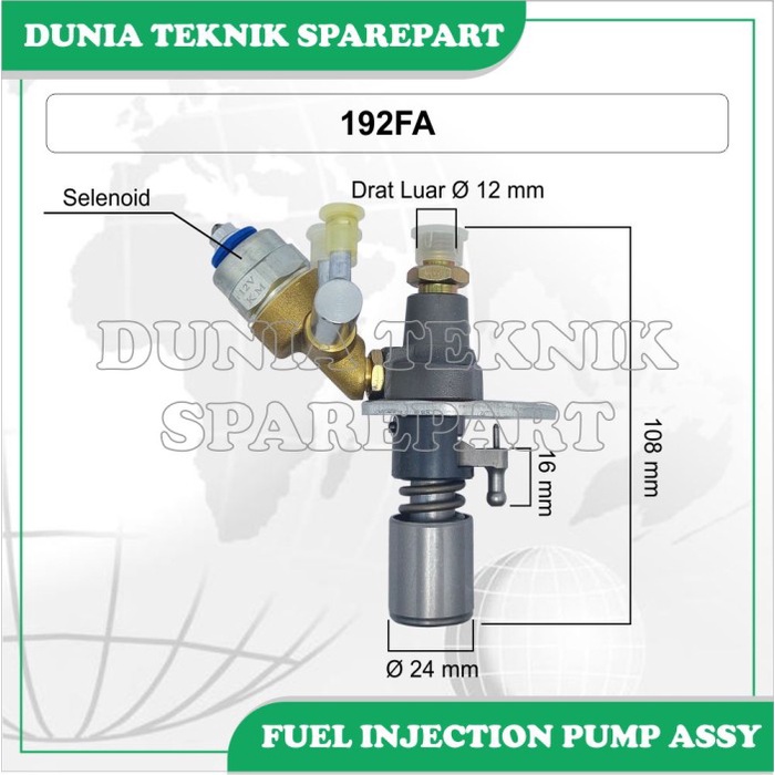 Jual 192FA FUEL INJECTION PUMP ASSY BOSCH PUMP BOSPOM POMPA INJEKSI