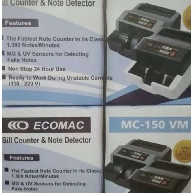 Jual Mesin Hitung Uang Ecomac Mc 150 Vm Money Counter Ecomac Mc 150Vm