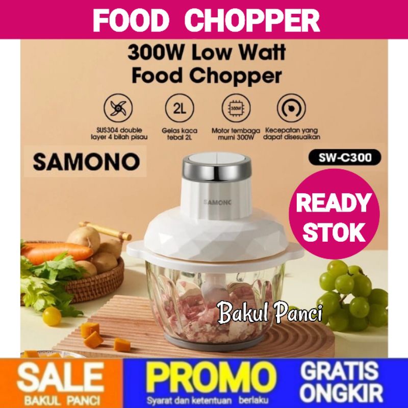 Jual SAMONO FOOD CHOPPER SW C300 FOOD PROCESSOR 2 L BLENDER