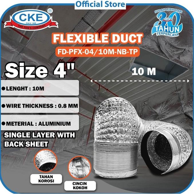 Jual Aluminium Selang Flexible Ducting Pipa Exhaust Fan Inch