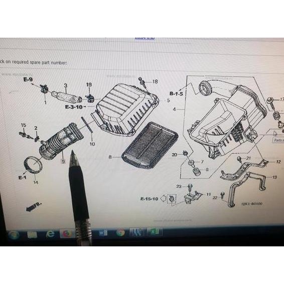 Jual Air Flow Tube Selang Hawa Atau Karet Belalai Box Tabung Filter