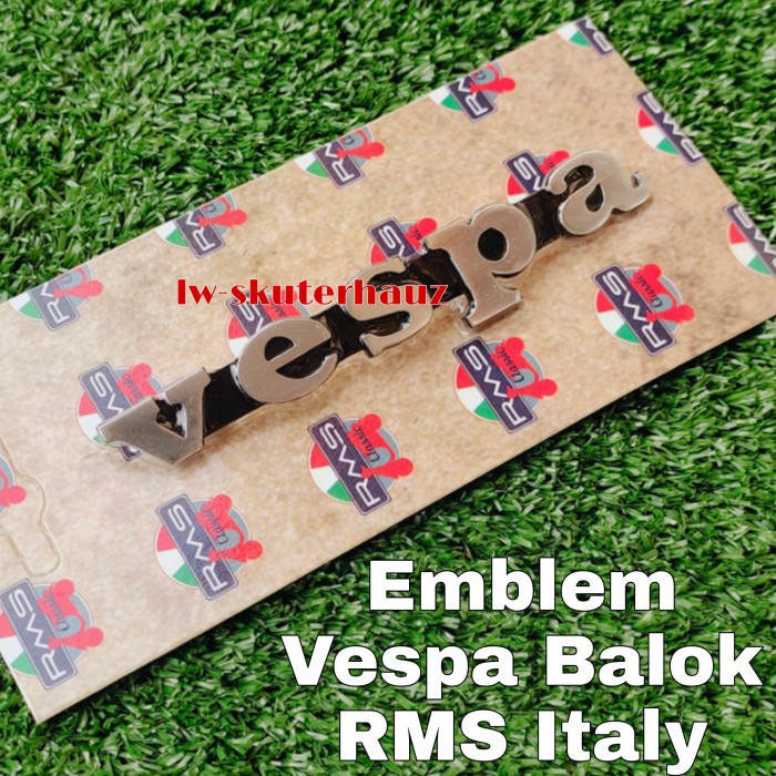 Jual Emblem Logo Vespa Balok Rms Shopee Indonesia