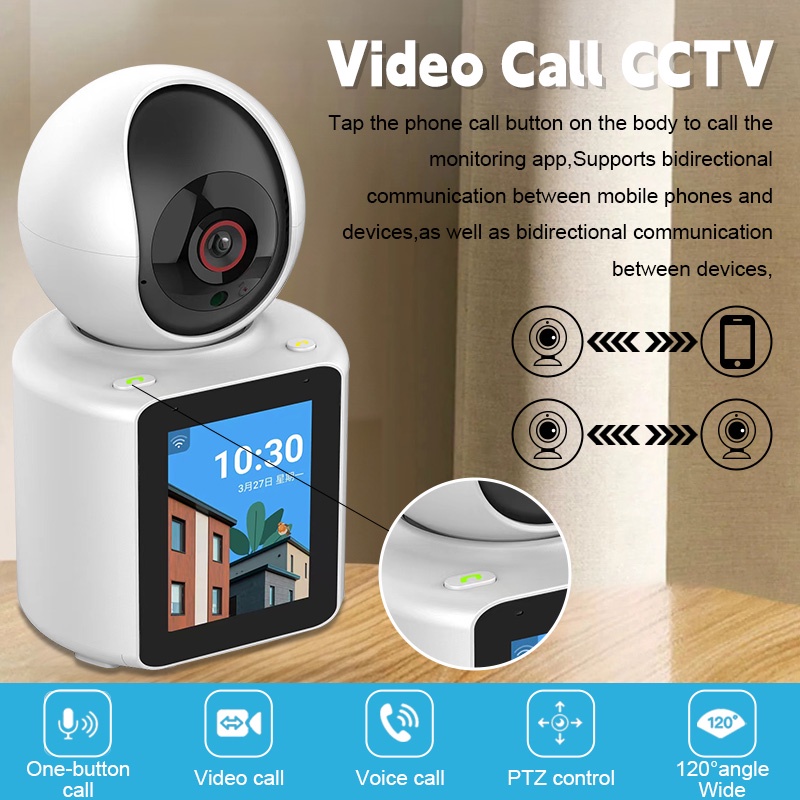 Jual Upupin Ip Camera Cctv Mp Two Way Video Call Kamera Smart Camera