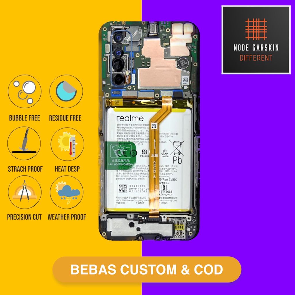 Jual Garskin Skin Realme Fullbody Atau Backonly Vinyl Teardown