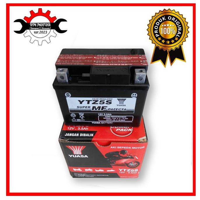 Jual Aki Motor Yuasa Ytz S V Ah Aki Kering Motor Vario Beat Dll