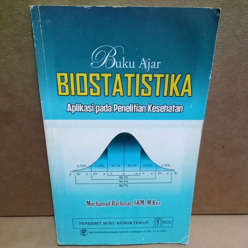 Jual Buku Original Buku Ajar Biostatistika Aplikasih Pada Penelitian