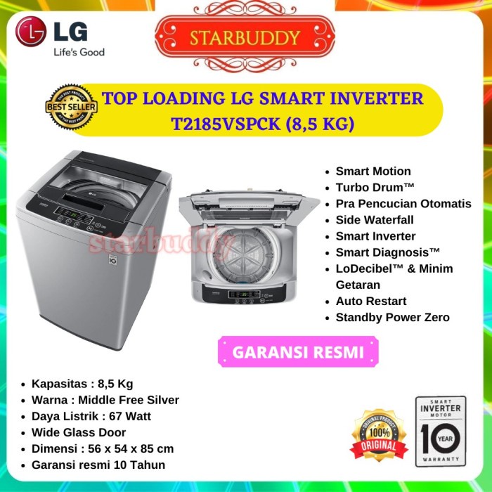 Jual Mesin Cuci Lg Tabung T Vspck Kg Smart Inverter