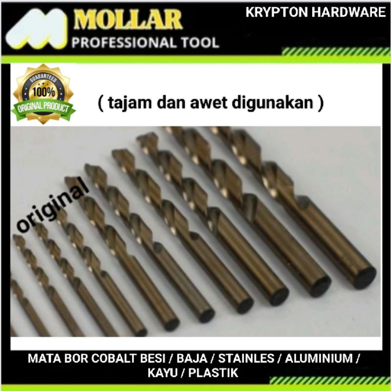 Jual Mollar Cobalt Mata Bor Besi Baja Stainles Aluminium Kayu