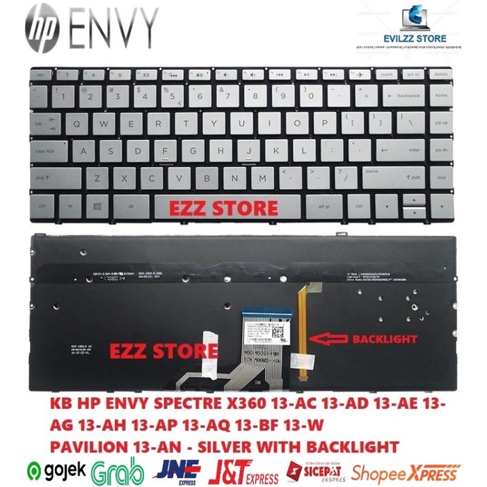 Jual KEYBOARD HP ENVY X360 13 AC 13 AN 13 AP 13 AQ 13 BF SILVER