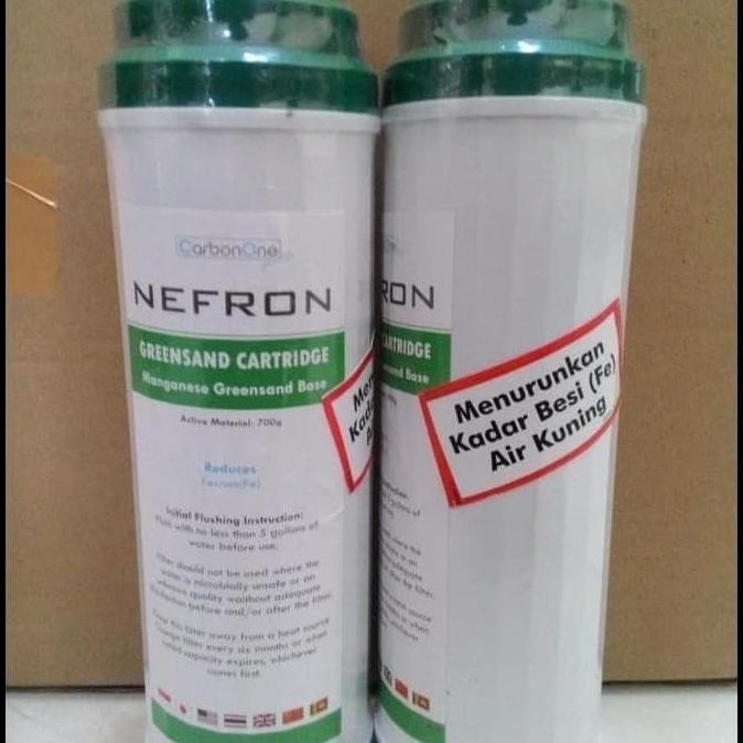 Jual Nefron Manganese Greensand Cartridge 10 Utk Zat Besi Kuning