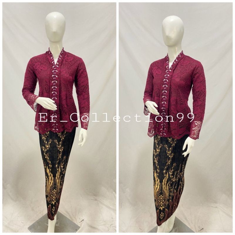 Jual Kebaya Kutu Baru Modern Kebaya Wisuda Lamaran Tunangan Set