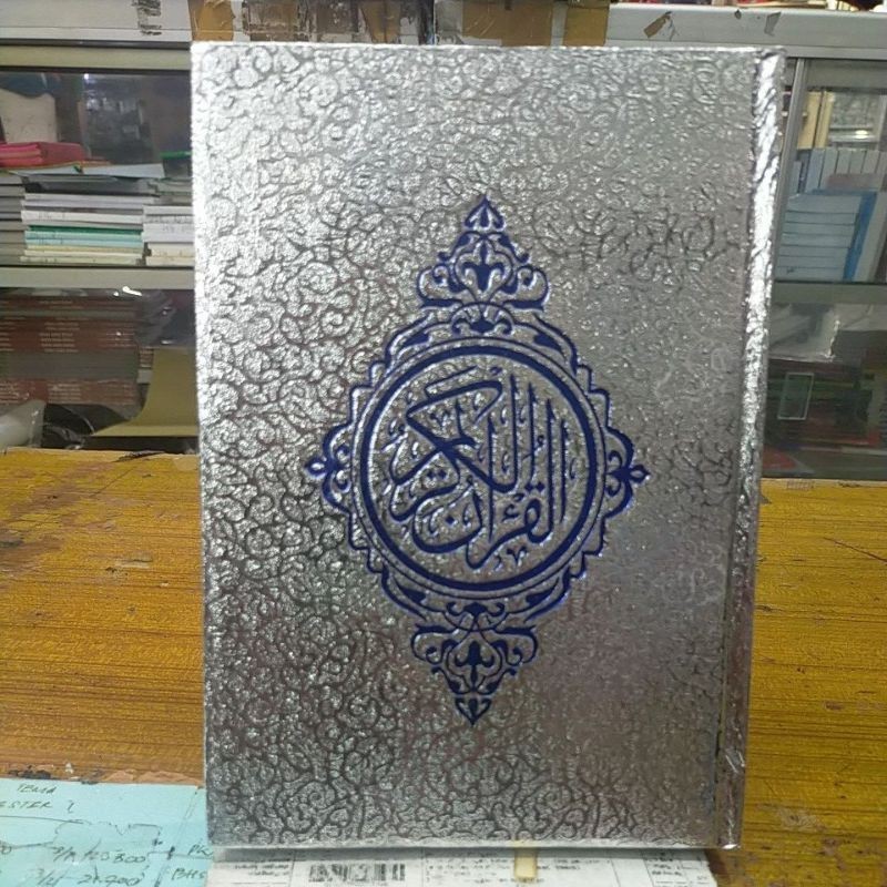 Jual SEDEKAH PAHALA Al Quran Silver Perak Tanggung Ukuran A5