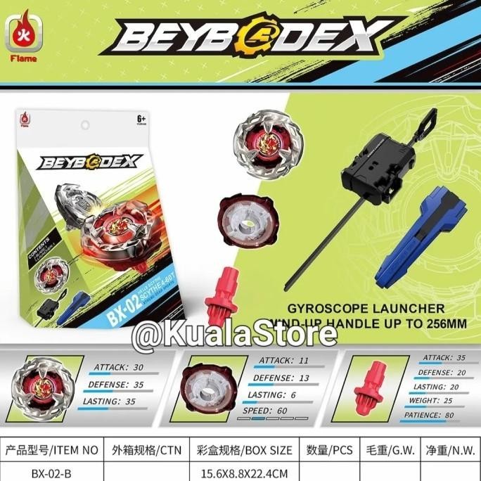 Jual Beyblade X Hells Scythe BX02 Xtreme Burst Ultimate Gangsing Mainan