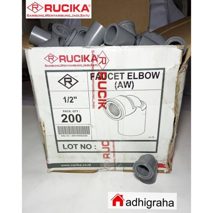 Jual Pc Knee Pvc Drat Ts Aw Tebal Rucika Elbow Keni Knie