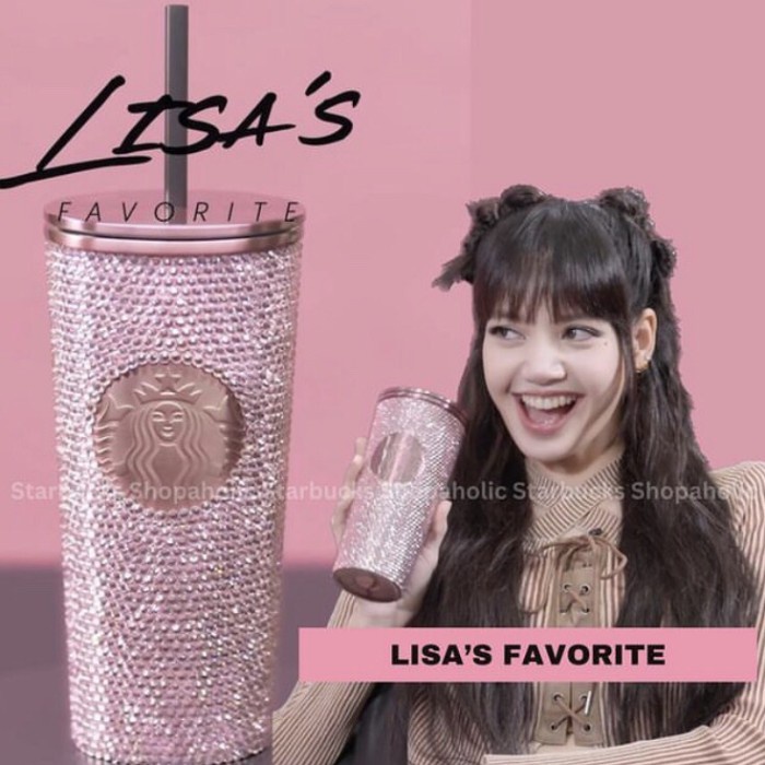 Jual Starbucks Blackpink Tumbler And Merchandise Lisa Rhinestone