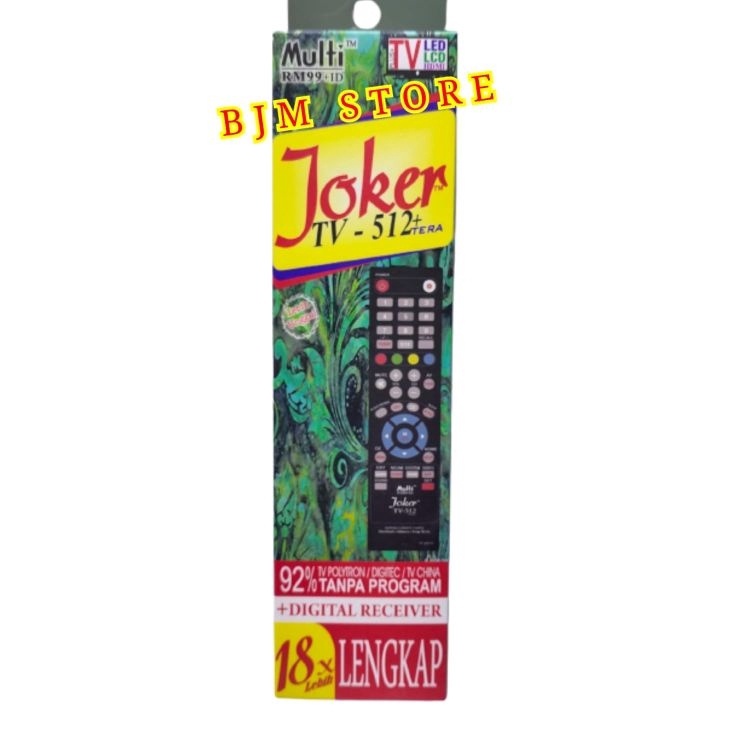 Jual Ready Stock REMOT TV MULTI JOKER REMOTE TV UNIVERSAL JOKER