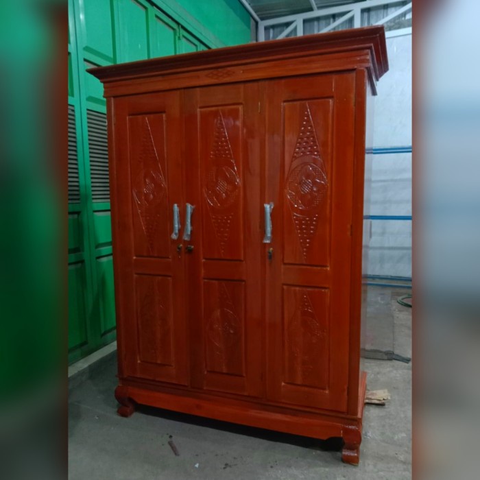 Jual Lemari Jati Pintu Lemari Pakaian Kayu Jati Original Shopee