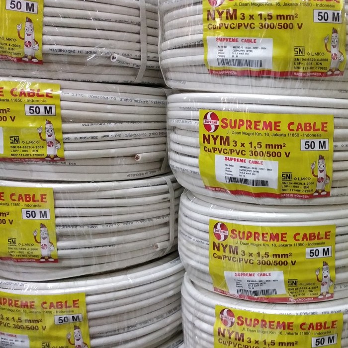 Jual Kabel SUPREME NYM 3x1 5 Mm2 50 Meter Shopee Indonesia