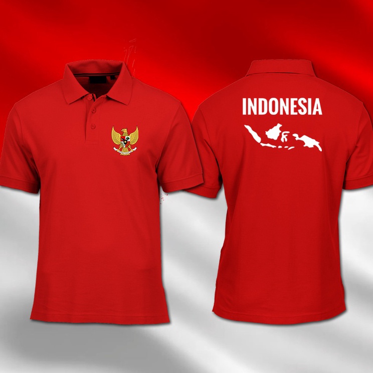 Jual Star Kaos Polo Hut Ri Baju Kemerdekaan Indonesia Kaos