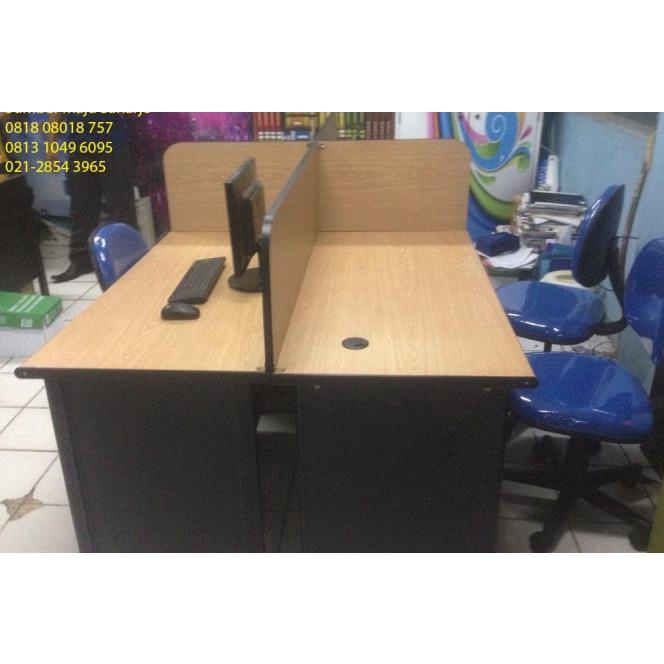 Jual Meja Partisi Workstation Meja Kerja Sekat Kantor Cubicle P 120 Cm