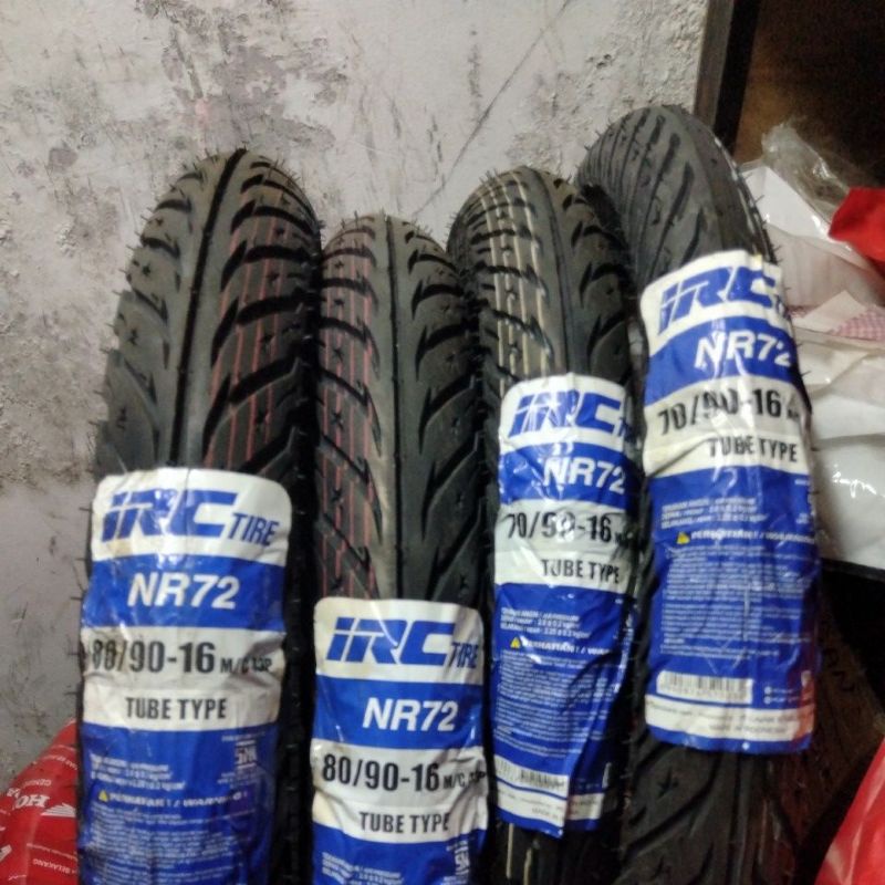 Jual BAN IRC NR72 BINTANG 70 90 80 90 RING 16 TUBE TYPE Ban Luar