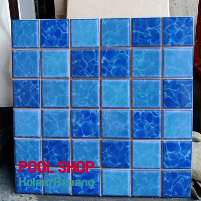 Jual Keramik Roman 30X30 Motif Mosaic Pwa33715 Keramik Kolam Renang