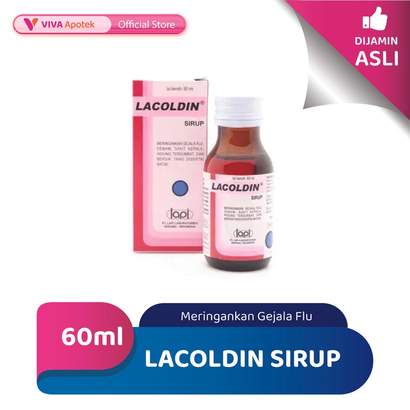 Jual Lacoldin Sirup Untuk Meringankan Gejala Flu 60 Ml Shopee Indonesia