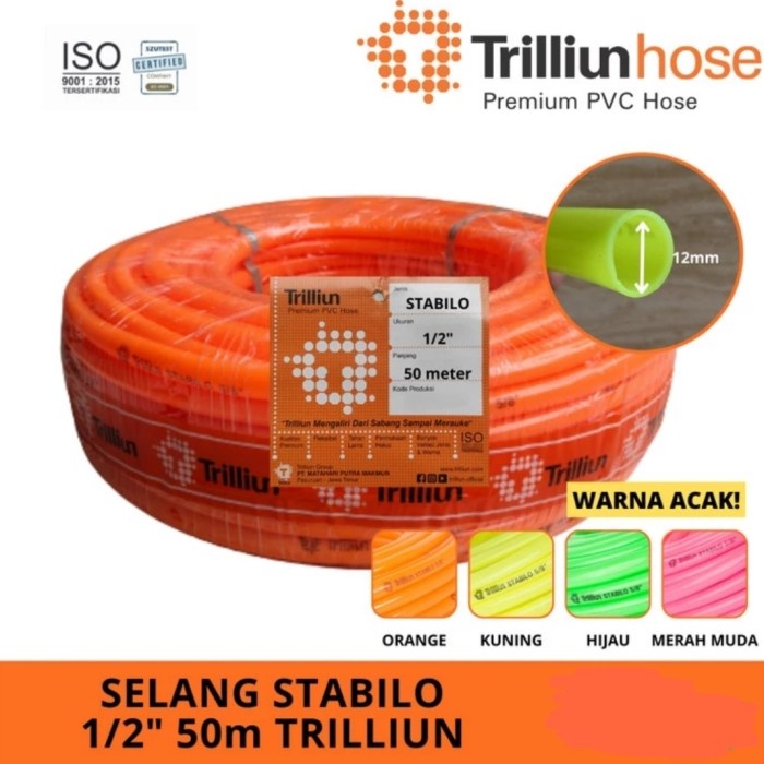 Jual Selang Air 1 2 Inch 1 2 In Stabilo Trilliun 1 Roll 50 Meter