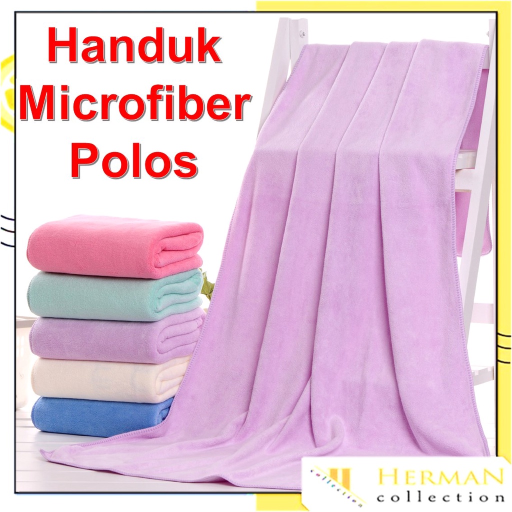 Jual Hc Handuk Mandi Polos X Cm Handuk Jumbo Dewasa Microfiber