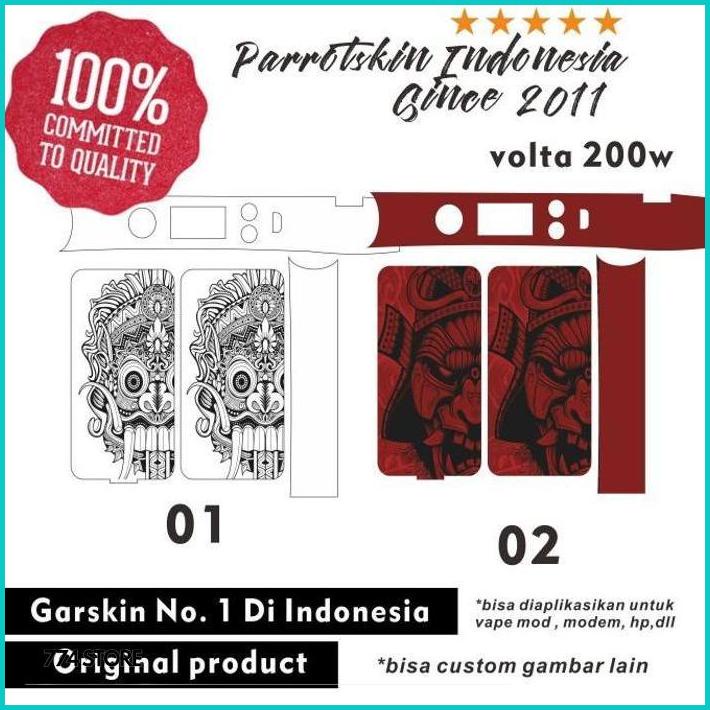 Jual Garskin Skin Hotcig Volta 200w Full Body Reog Sticker Bisa Custom