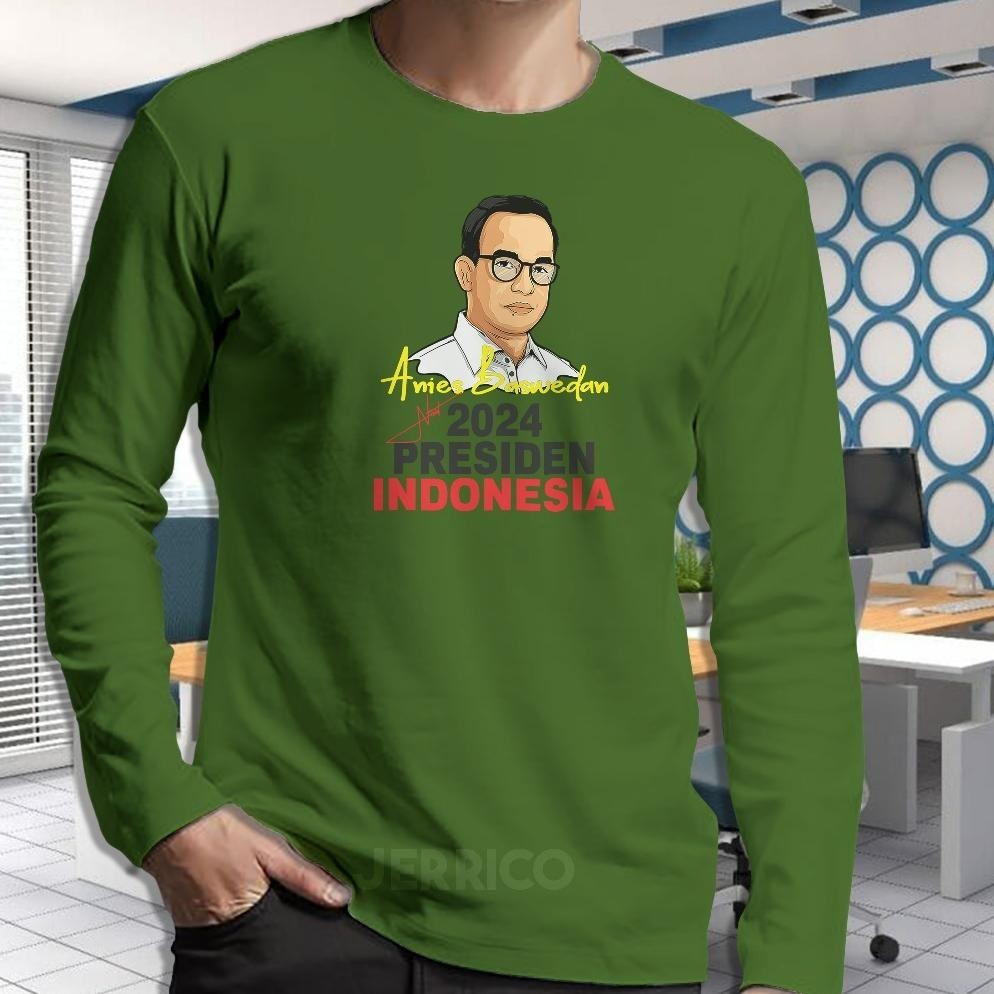 Jual Qs Kaos Pilpres Anies Baswedan Lengan Panjang Baju