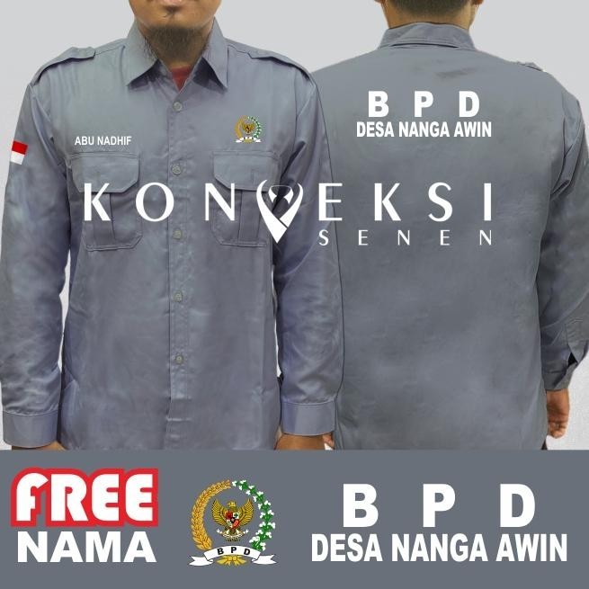 Jual Gaya Yang Tak Terbantahkan Big Size Kemeja BPD Baju BPD Seragam