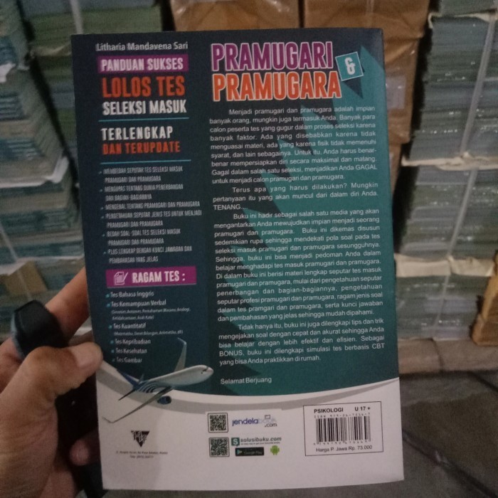 Jual Buku Tes Pramugari Panduan Sukses Lolos Seleksi Masuk F