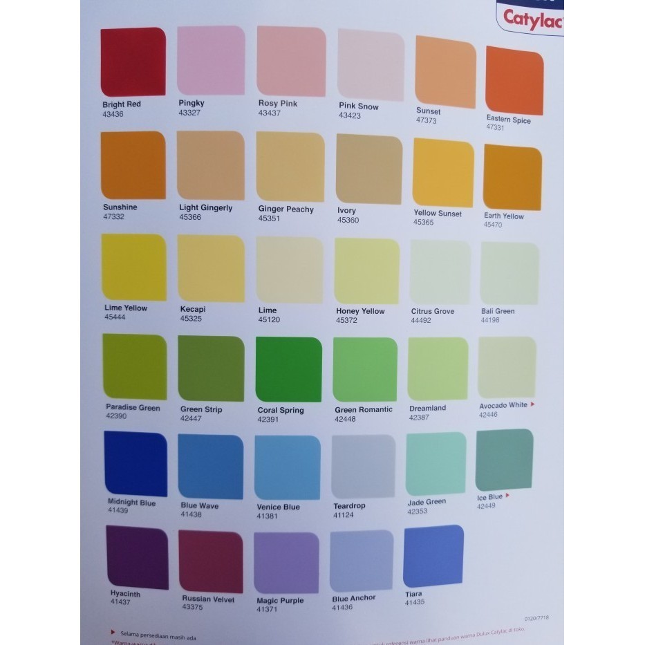 Jual Cat Dulux Catylac Glow Kg Putih Warna Cat Interior