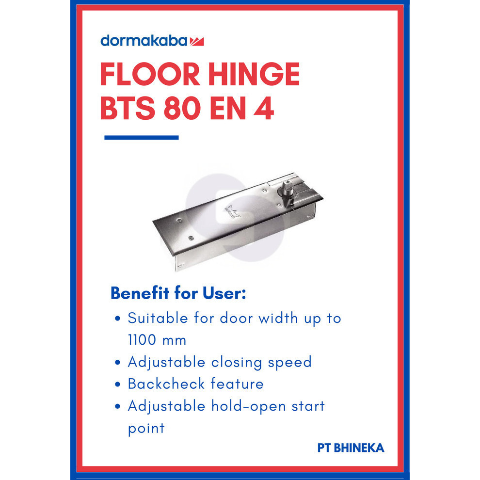 Jual Dorma Floor Hinge Bts En Hold Open Dormakaba Bts En Ho