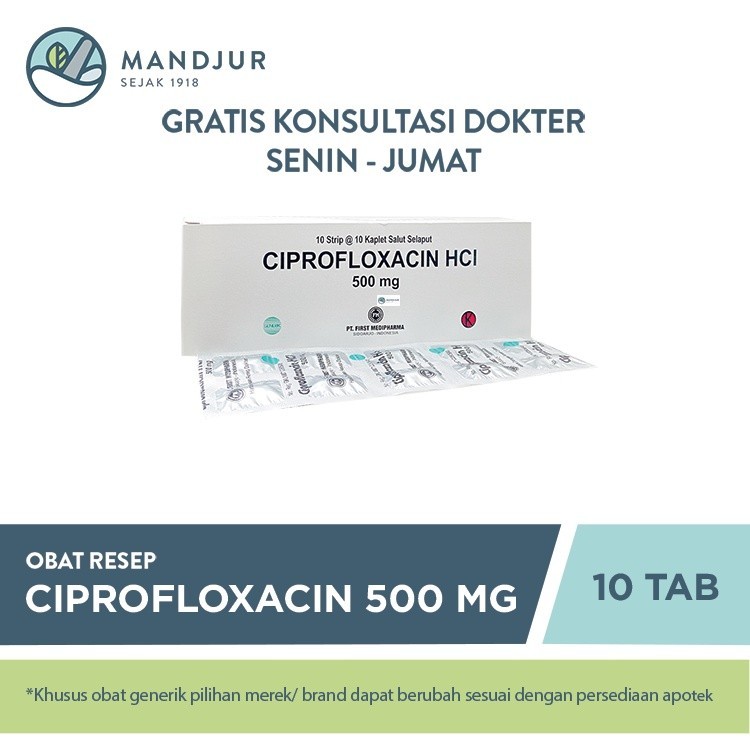 Jual Ciprofloxacin Mg Strip Tablet Shopee Indonesia