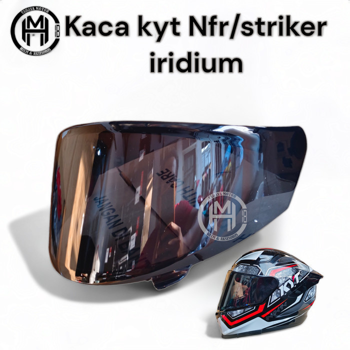 Jual KACA HELM KYT NFR STRIKER NX NZ RACEVISOR IRIDIUM Shopee Indonesia