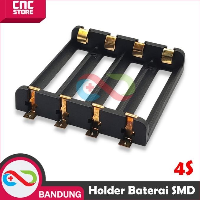 Jual Trendy HOLDER BATERAI SMD 18650 4x 3 7V 4 2V 14 8V SERI PARALEL