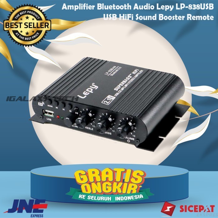 Jual Amplifier Bluetooth Audio Lepy LP 838USB USB HiFi Sound Booster