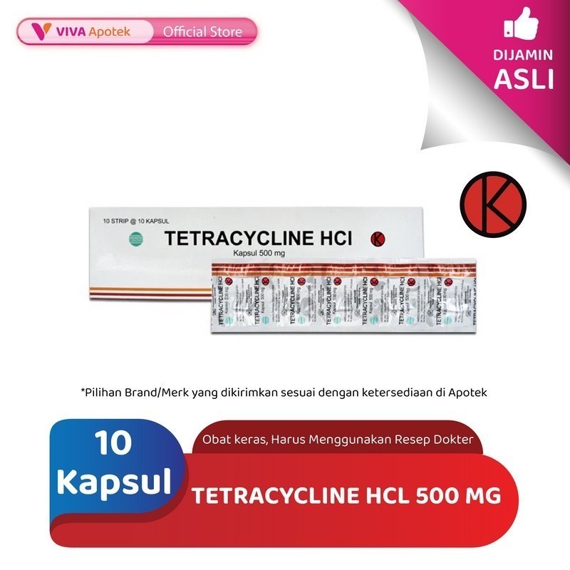 Jual Tetracycline Hcl Mg Infeksi Bakteri Antibiotik Kapsul